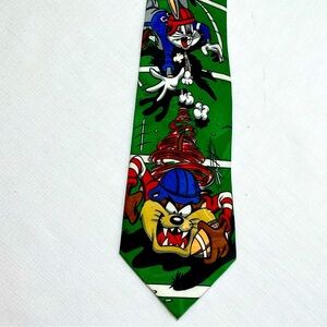 Loonie Tunes Mania Cartoon Character Tie. Vintage